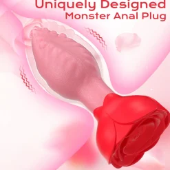 marielove Xxl Vibrator|Paarvibrator|Anal Vibrator Plug Vibration App GM-561 Rot