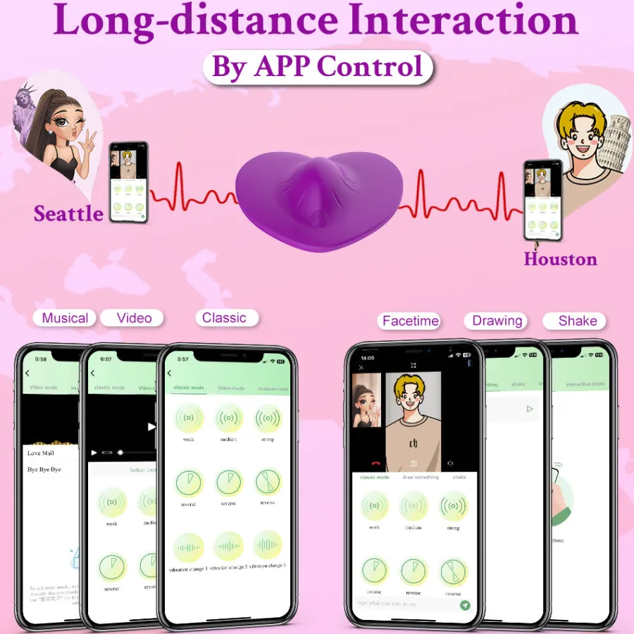 marielove Xxl Vibrator|G-Punkt Vibrator|Auflege Panty Vibrator Slip App Smartphone GM-415