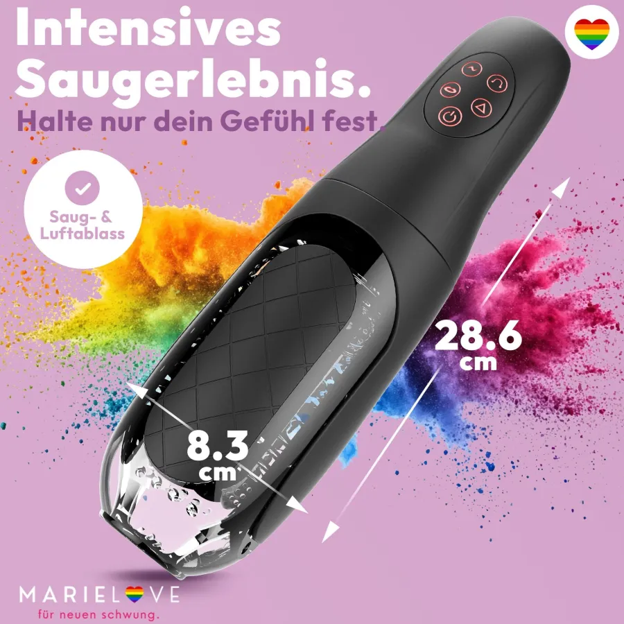 marielove für neuen schwung. Taschenmuschi|Blowjob Masturbator|Automatischer Masturbator mit Vibration & Saugfunktion