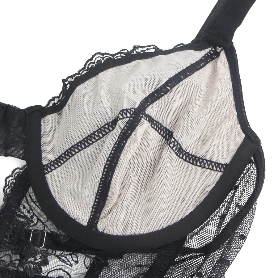 marielove Body Sets|Back Ebroidery ace Hoow upender Bodyuit – exy High-Quaity ingerie