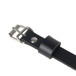 marielove Accessoires|Black PU Leather Bondage Garter mit Kette verstellbar Fetisch Strap