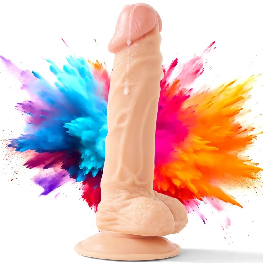marielove Anal Dildo|Dildo Für Männer|21cm Dildo no Vibrator Sex Toy Saugnapf Penis Anal PVC 3D Adern Hoden