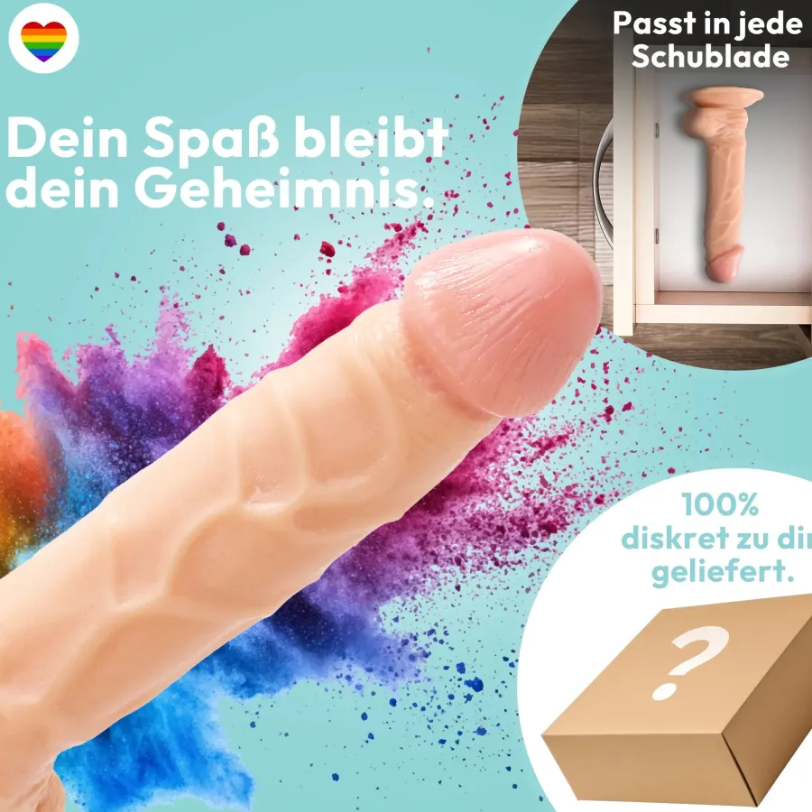 marielove Anal Dildo|Dildo Für Männer|21cm Dildo no Vibrator Sex Toy Saugnapf Penis Anal PVC 3D Adern Hoden