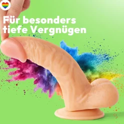marielove Anal Dildo|Dildo Für Männer|21cm Dildo no Vibrator Sex Toy Saugnapf Penis Anal PVC 3D Adern Hoden
