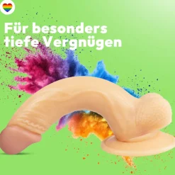 marielove Anal Dildo|Dildo Für Männer|20cm Dildo no Vibrator Sex Toy Saugnapf Penis Anal PVC 3D Adern Hoden