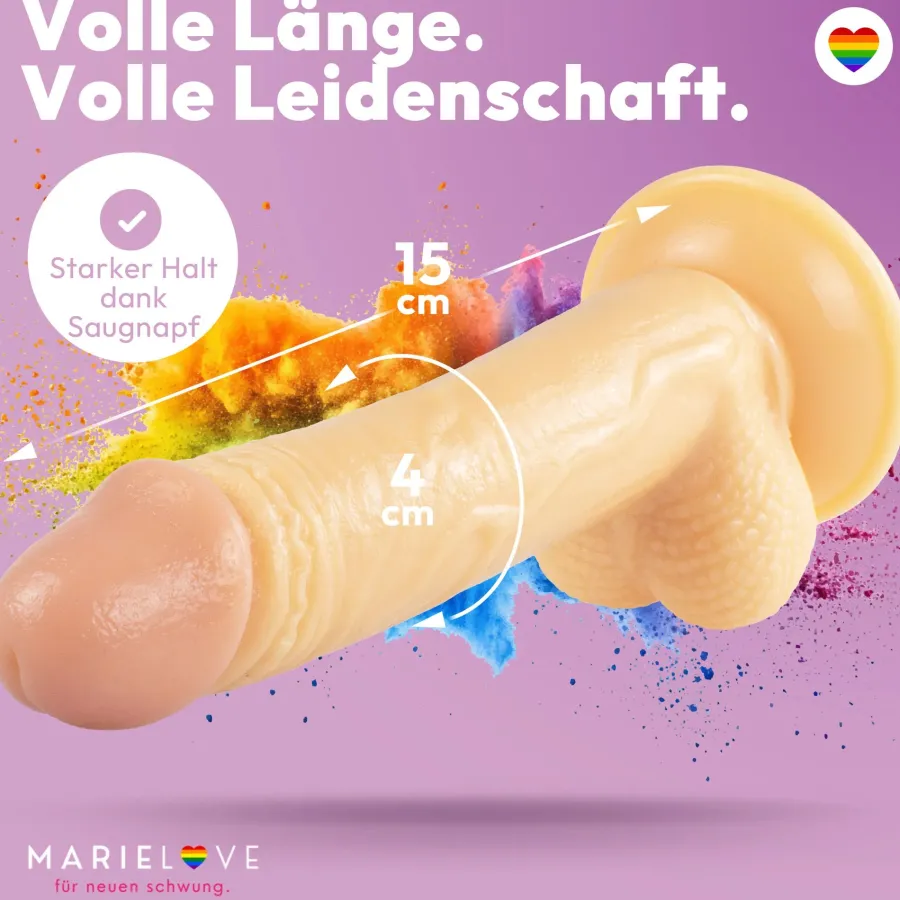 marielove Anal Dildo|Dildo Für Männer|20cm Dildo no Vibrator Sex Toy Saugnapf Penis Anal PVC 3D Adern Hoden