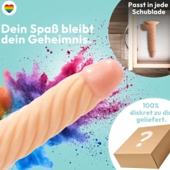 marielove Anal Dildo|Dildo Für Männer|22cm Dildo no Vibrator Sex Toy Saugnapf Penis Anal PVC 3D Adern Hoden gewellt