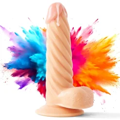 marielove Anal Dildo|Dildo Für Männer|22cm Dildo no Vibrator Sex Toy Saugnapf Penis Anal PVC 3D Adern Hoden gewellt