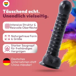 marielove Anal Dildo|Dildo Für Männer|27cm Dildo no Vibrator Sex Toy Saugnapf Penis Anal PVC 3D Adern Hoden