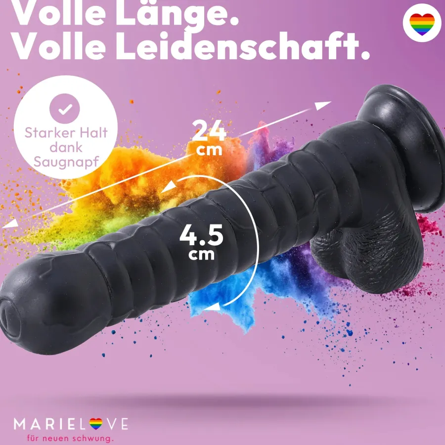 marielove Anal Dildo|Dildo Für Männer|27cm Dildo no Vibrator Sex Toy Saugnapf Penis Anal PVC 3D Adern Hoden