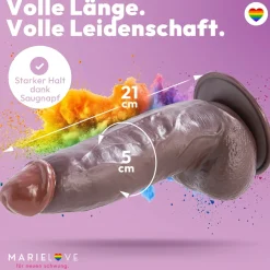 marielove Anal Dildo|Dildo Für Männer|21cm Dildo no Vibrator Sex Toy Saugnapf Penis Anal PVC 3D Adern Hoden