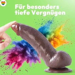 marielove Anal Dildo|Dildo Für Männer|21cm Dildo no Vibrator Sex Toy Saugnapf Penis Anal PVC 3D Adern Hoden