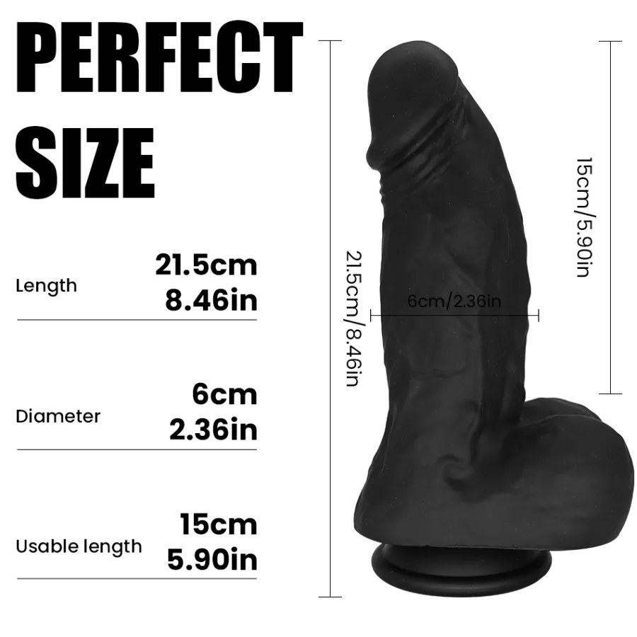 marielove Anal Dildo|Dildo Für Männer|22cm Dildo no Vibrator Sex Toy Saugnapf Penis Anal PVC 3D Adern Hoden