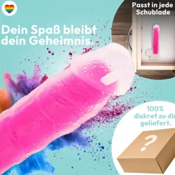 marielove Anal Dildo|Saugnapfdildo|20cm Dildo no Vibrator Sex Toy Saugnapf Penis Anal Silikon 3D Adern Hoden