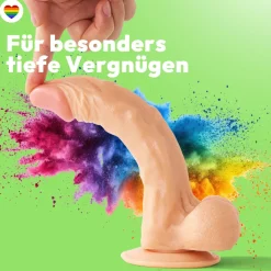 marielove Anal Dildo|Dildo Für Männer|25cm Dildo no Vibrator Sex Toy Saugnapf Penis Anal PVC 3D Adern Hoden