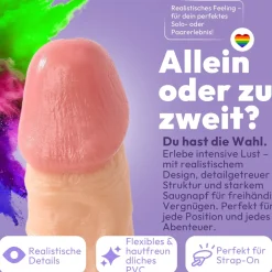 marielove Anal Dildo|Dildo Für Männer|26cm Dildo no Vibrator Sex Toy Saugnapf Penis Anal PVC 3D Adern Hoden