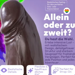 marielove Anal Dildo|Saugnapfdildo|41cm XXL Dildo 3D Adern Hoden