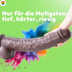 marielove Anal Dildo|Saugnapfdildo|49cm XXL Dildo 3D Adern Hoden