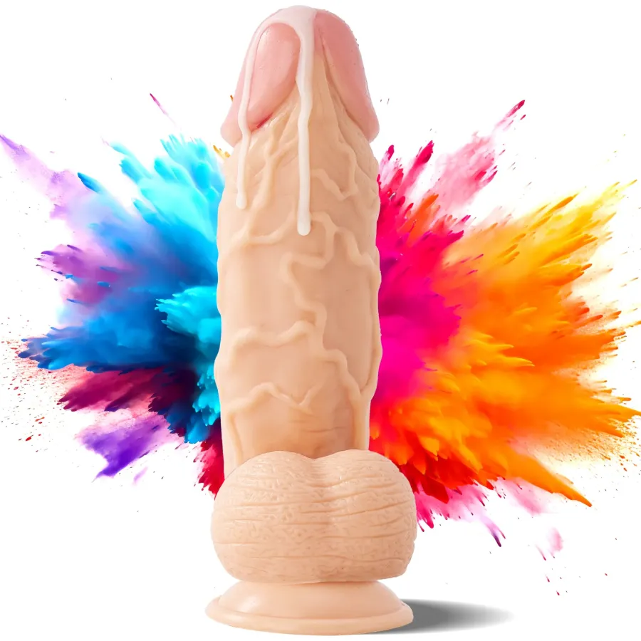 marielove Anal Dildo|Dildo Für Männer|26cm XXL Dildo no Vibrator Sex Toy Saugnapf Penis Anal PVC 3D Adern Hoden