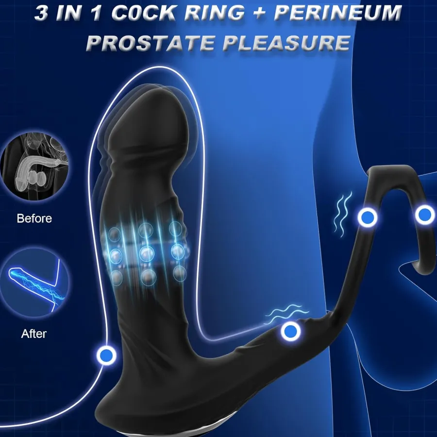 marielove Penisring|Xxl Vibrator|Cock Penis Hoden Ring App Remote GM-548