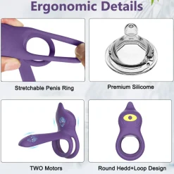 marielove Penisring|Xxl Vibrator|Cock Penis Hoden Ring App Remote GM-274