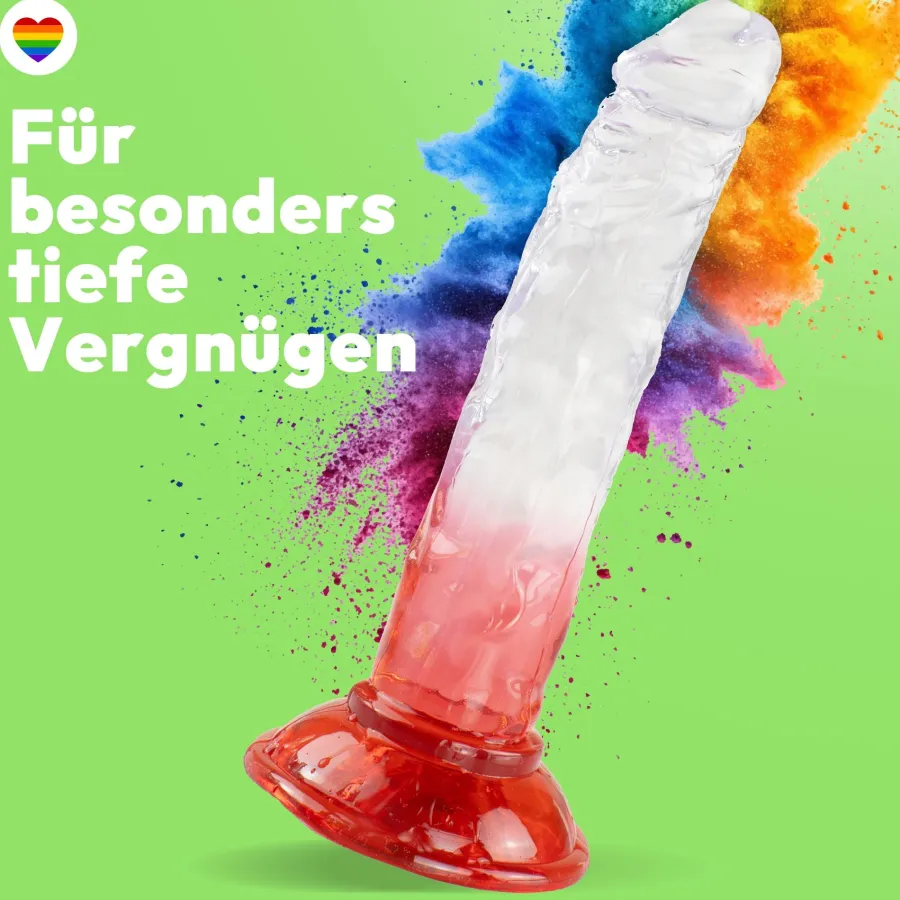 marielove Anal Dildo|Saugnapfdildo|Dildo 20cm mit Saugnapf – Realistisch, 4 Farben