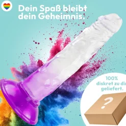 marielove Anal Dildo|Saugnapfdildo|Dildo 20cm mit Saugnapf – Realistisch, 4 Farben