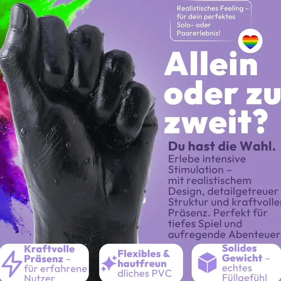 marielove Anal Dildo|Dildo Für Männer|Dildo Fisthand - Riesendildo - Sexspielzeug Arm Fisting Fetisch BDSM 37 cm Lang
