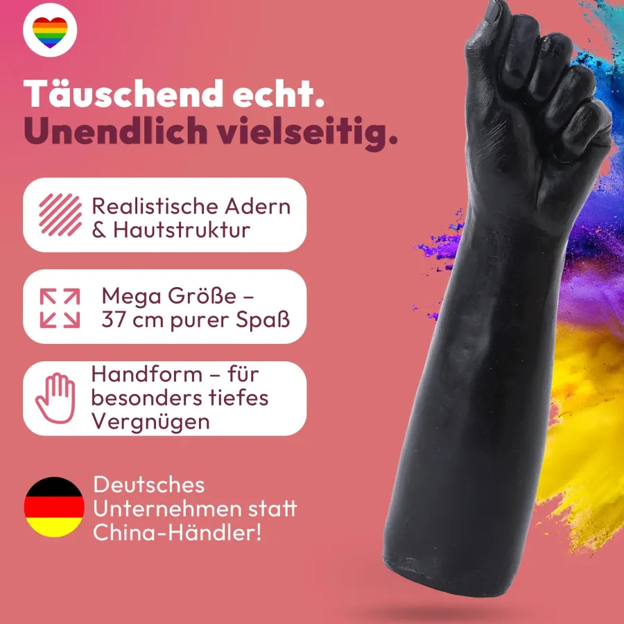 marielove Anal Dildo|Dildo Für Männer|Dildo Fisthand - Riesendildo - Sexspielzeug Arm Fisting Fetisch BDSM 37 cm Lang