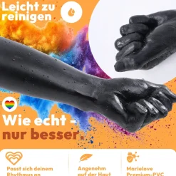 marielove Anal Dildo|Dildo Für Männer|Dildo Fisthand - Riesendildo - Sexspielzeug Arm Fisting Fetisch BDSM 37 cm Lang