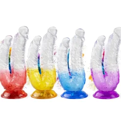 marielove Anal Dildo|Saugnapfdildo|Doppel-Dildo für Doppelpenetration 4 Farben