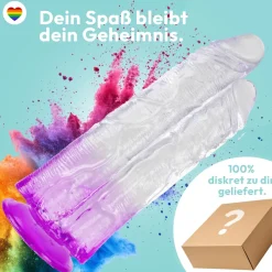 marielove Anal Dildo|Saugnapfdildo|Doppelkopf-Dildo mit Saugnapf Ø 8 cm 4 Farben