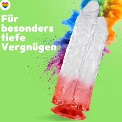 marielove Anal Dildo|Saugnapfdildo|Doppelkopf-Dildo mit Saugnapf Ø 8 cm 4 Farben