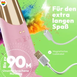 marielove Massagestäbe|Magic Wand Vibrator|Elaria Wand Massagegerät 10 Stufen sehr stark Massagestab Akku Vibrator Sexspielzeug