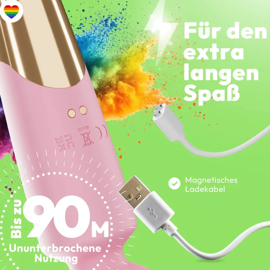 marielove Massagestäbe|Magic Wand Vibrator|Elaria Wand Massagegerät 10 Stufen sehr stark Massagestab Akku Vibrator Sexspielzeug