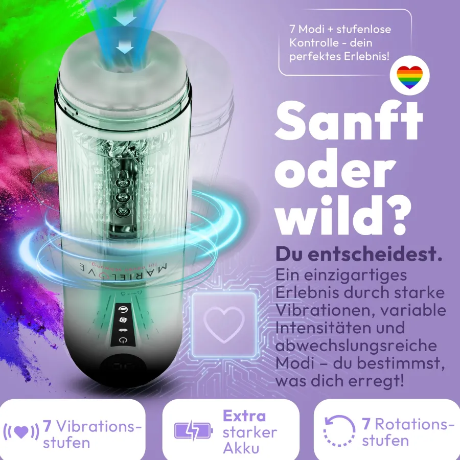 marielove für neuen schwung. Taschenmuschi|Blowjob Masturbator|Elektrischer Masturbator D11H