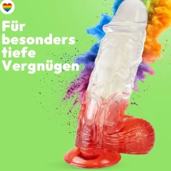 marielove Anal Dildo|Saugnapfdildo|Extra kräftiger Dildo mit Saugnapf Ø 6,5 cm 4 Farben