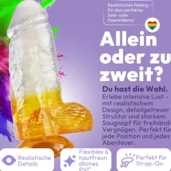 marielove Anal Dildo|Saugnapfdildo|Extrem dicker Dildo mit Saugnapf Ø 8 cm 4 Farben