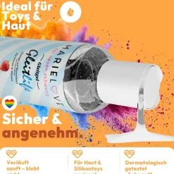 marielove Zubehör Für Dolls|Gleitgel|Gleitgel Wasserbasiert 250ml Silikon Sexspielzeug Erdbeer Geschmack essbar