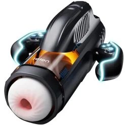 Leten Taschenmuschi|Blowjob Masturbator|Bermuda Storm 10 Saugmodi Fleischige Heiz-Blowjob-Simulation Stroker