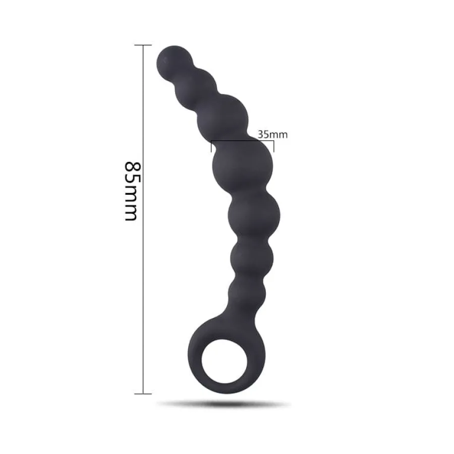 marielove Analplug|Analkette|Analplug Anal Kette aus Silikon 185mm