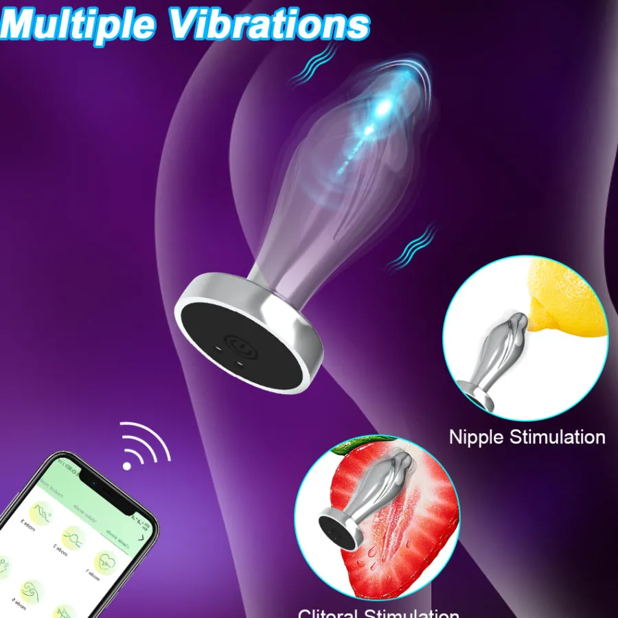 marielove Analplug|Analvibratoren|Analplug mit App Edelstahl