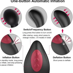 marielove Analvibratoren|Vibrator Mit Fernbedienung|Analvibrator elektrisch aufblasbar mit Fernbedienung