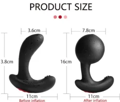 marielove Analvibratoren|Vibrator Mit Fernbedienung|Analvibrator elektrisch aufblasbar mit Fernbedienung