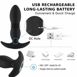 marielove Analvibratoren|Stossvibrator|Analvibrator mit Fernbedienung