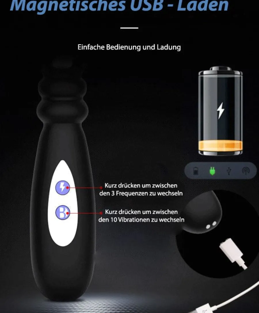 marielove E-Stim Toys|Analvibratoren|Analvibrator mit Perlen