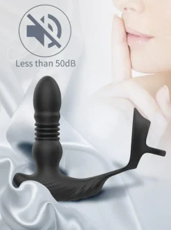 marielove Stossvibrator|Vibrator Mit Fernbedienung|Analvibrator Penis-Hoden-Ring mit Analvibrator