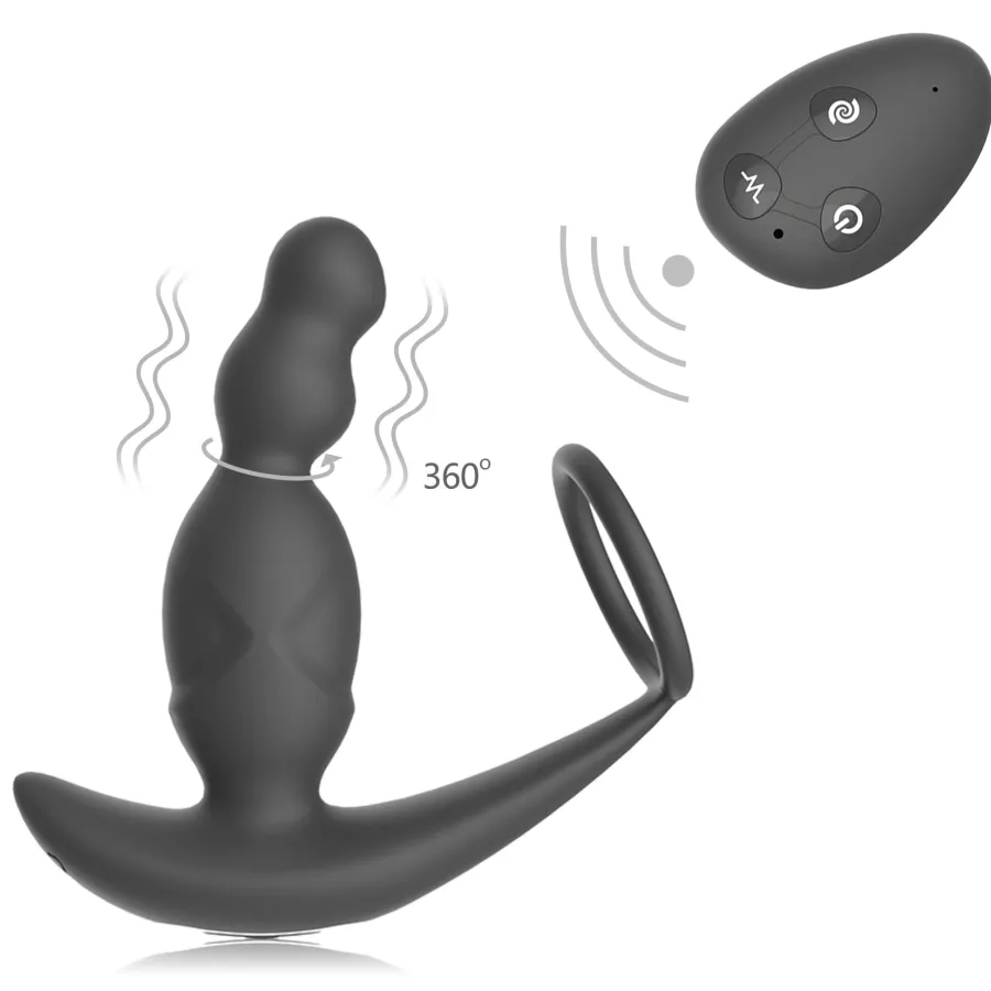 marielove Stossvibrator|Prostatavibrator|Analvibrator Penis-Ring mit Analvibrator