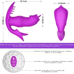 marielove Auflegevibrator|Vibrator Mit Fernbedienung|Analvibrator Slip Vibrator mit ESTIM