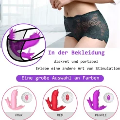marielove Auflegevibrator|Vibrator Mit Fernbedienung|Analvibrator Slip Vibrator mit ESTIM